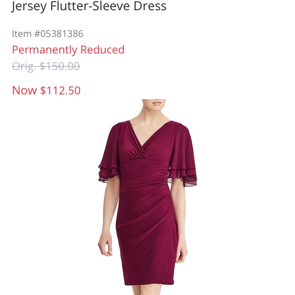 Ralph Lauren knee length dress 6 NWT
